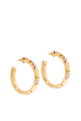 Abari Gold Plated Hoops
